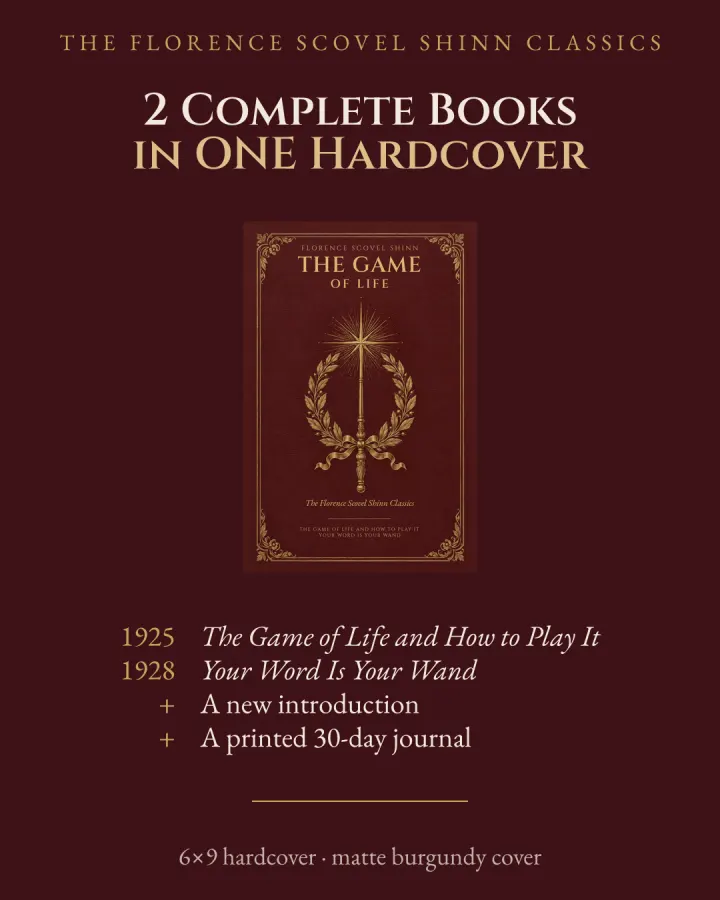 2 complete books in one hardcover: The Game of Life and How to Play It (1925), Your Word Is Your Wand (1928), a new introduction and a 30-day journal