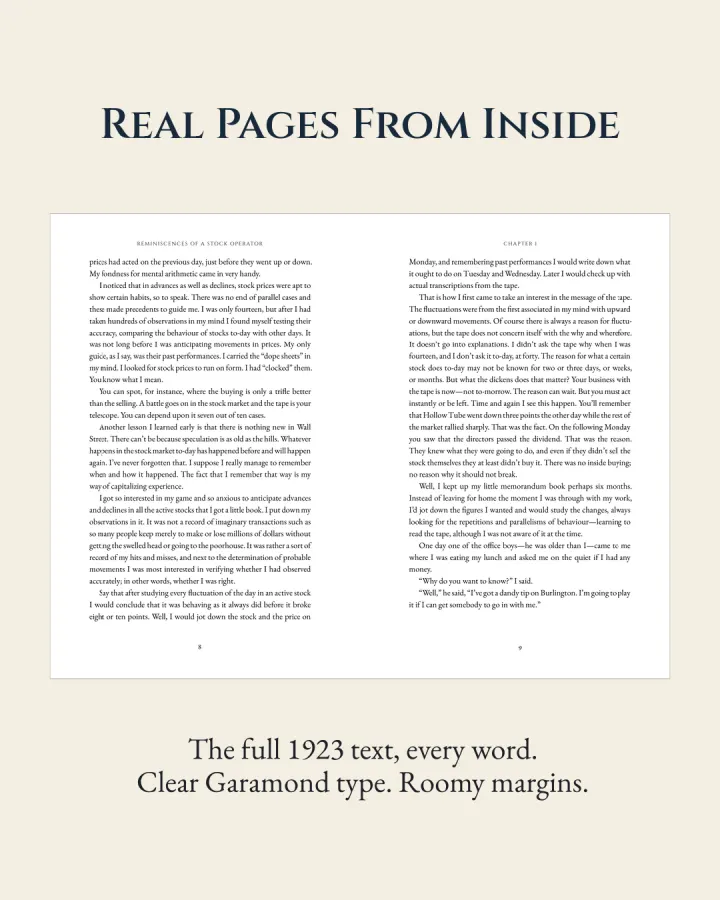A real two-page spread from inside the book, pages 8 and 9